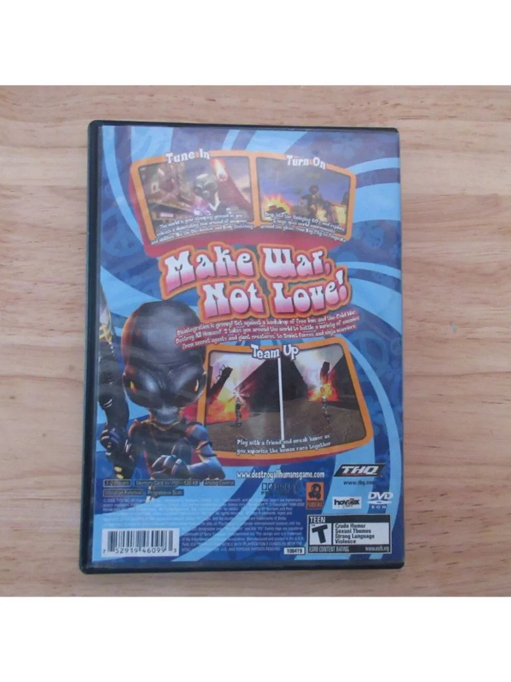 Destroy All Humans 2 (Sony PlayStation 2, 2006) with Manual